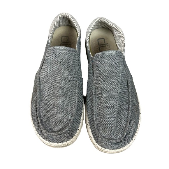 Hey Dude Other - Hey Dude Size 11 Thad Sox Sharkskin Gray Men's Slip on Loafers Light Weight